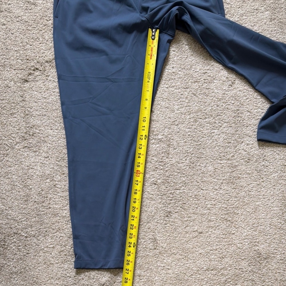 Lululemon On the Fly 7/8 Pant Iron Blue Luxtreme Drawstring Trousers Women Sz 10 - Picture 9 of 11